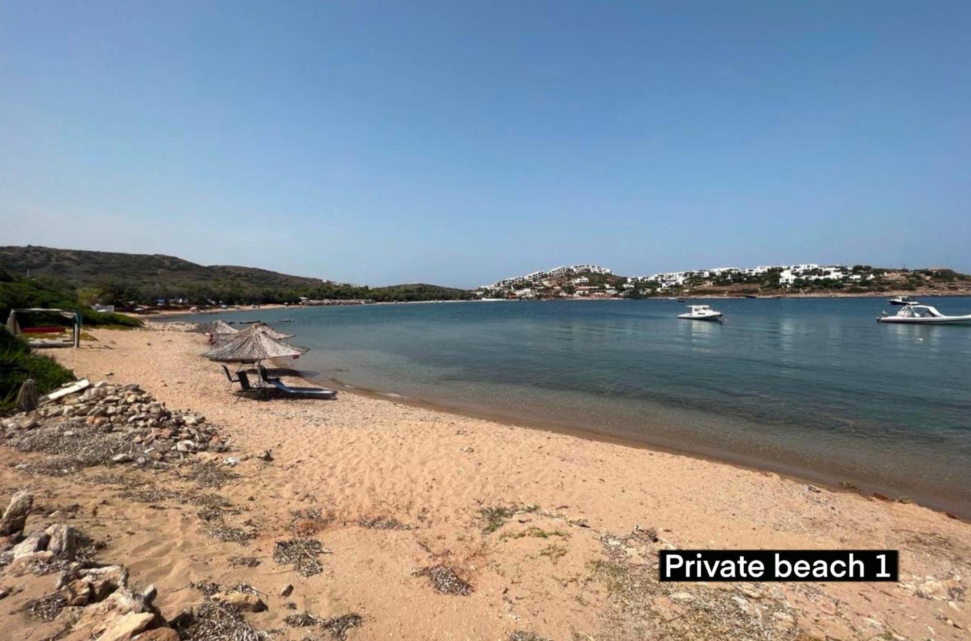 Sounio - Waterfront Luxury Spa Villa Pounta Zeza 170 Sqm On Private Beach Соунио Екстериор снимка