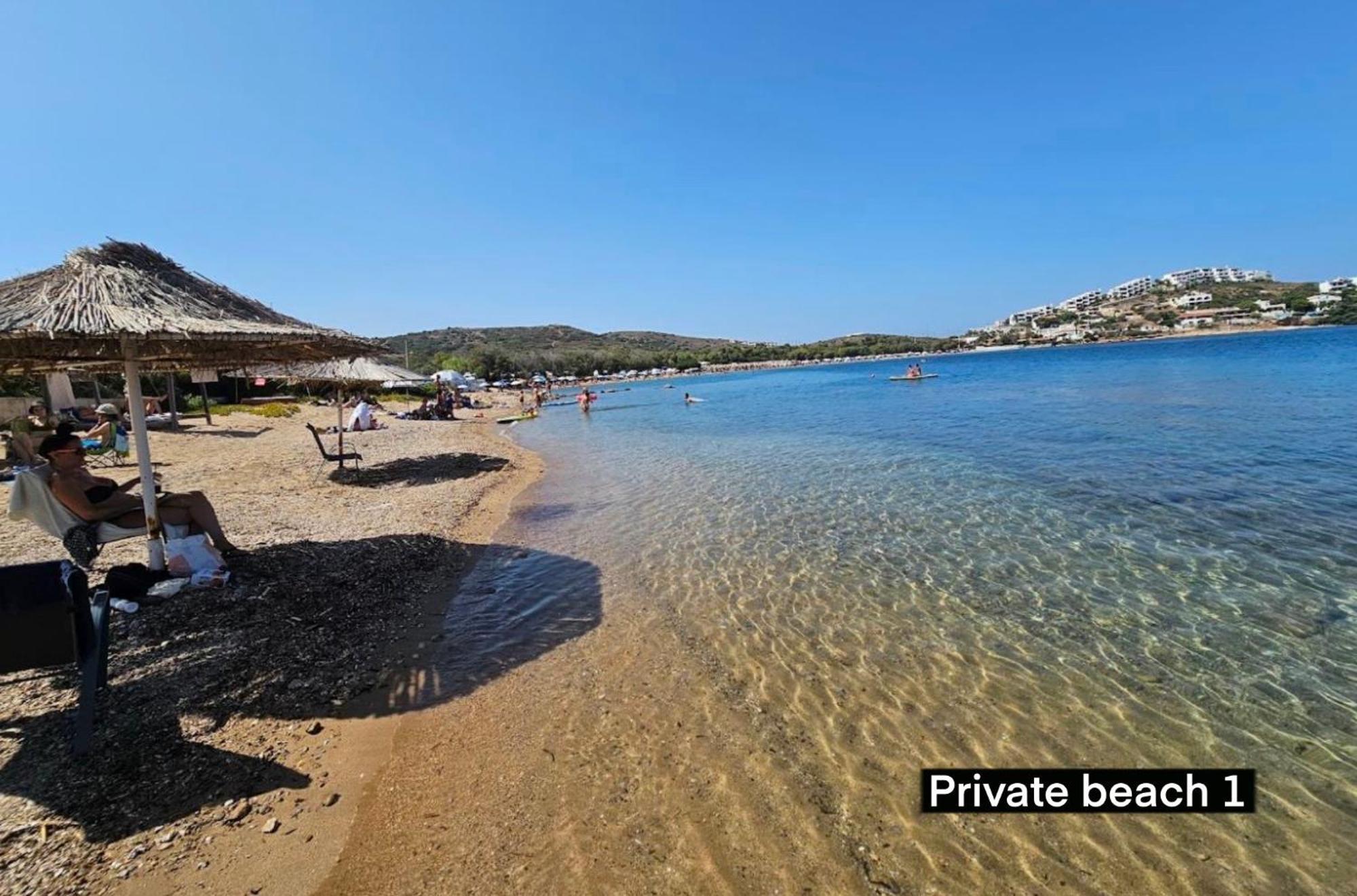 Sounio - Waterfront Luxury Spa Villa Pounta Zeza 170 Sqm On Private Beach Соунио Екстериор снимка